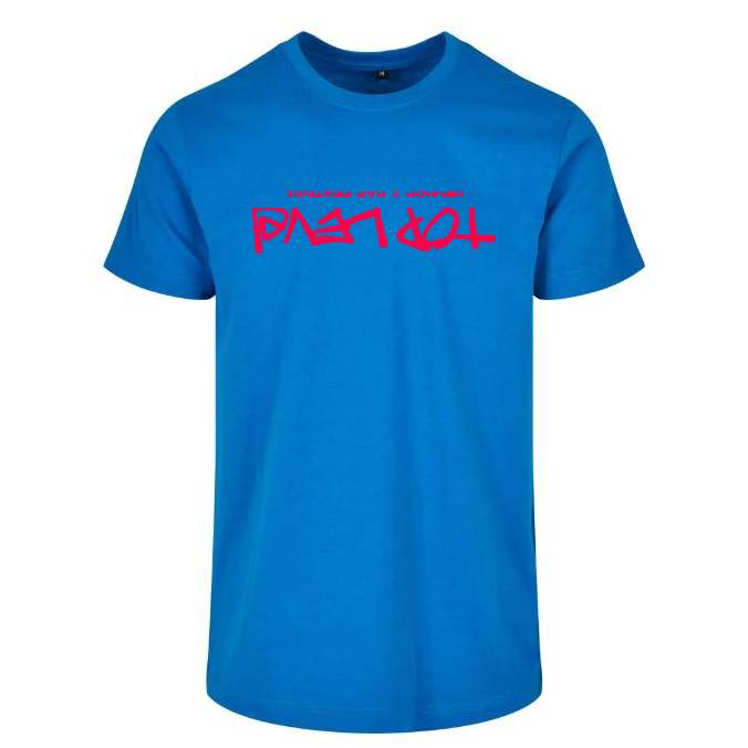 TOP LEVEL Festival 2027 T-Shirt Blue Front