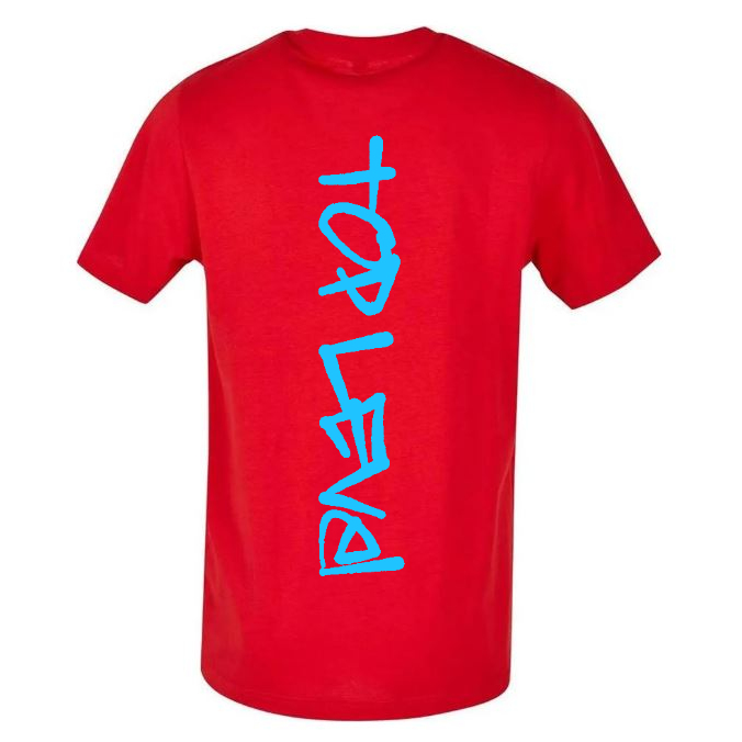 TOP LEVEL Festival 2027 T-Shirt Red Back